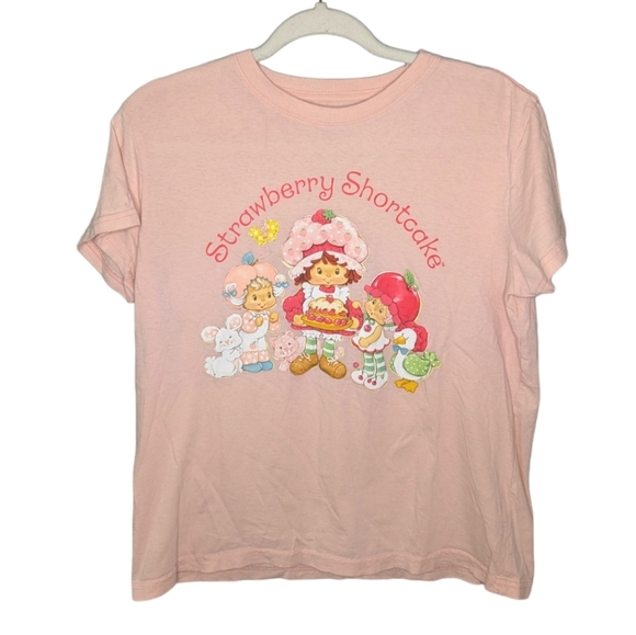 Strawberry Shortcake y2k shortcake and friends flower bunny cat duck baby tee S - Picture 1 of 3